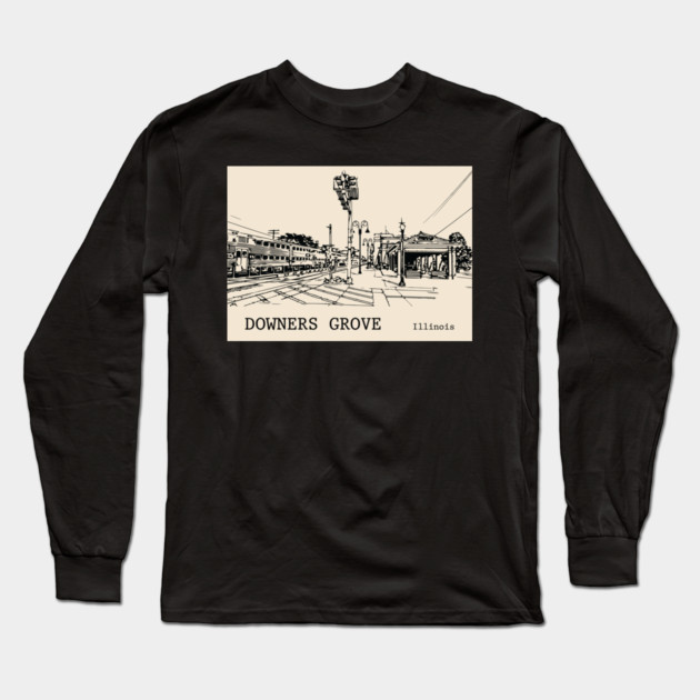 Downers Grove Illinois Long Sleeve T-Shirt by Lakeric