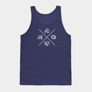 Slay the Spire Character Symbols Tank Top