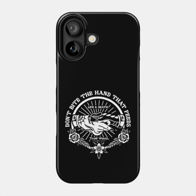 DON'T BITE THE HAND THAT FEEDS Phone Case by artslaves