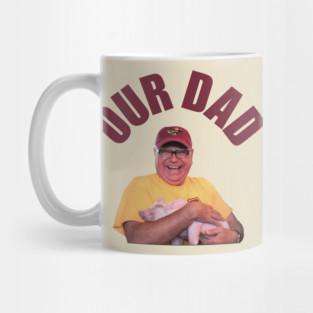 Our Dad, Tim Walz holding a pig Mug