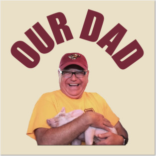 Our Dad, Tim Walz holding a pig Posters and Art