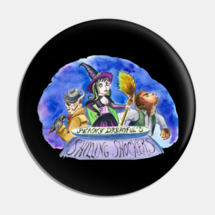 Penny Dreadful's Shilling Shockers Trio Logo by Sarah Adam Pin