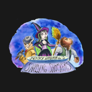 Penny Dreadful's Shilling Shockers Trio Logo by Sarah Adam T-Shirt