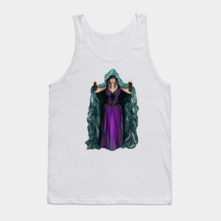 Penny Dreadful - Witch Horror Hostess in Hooded Cloak - NO TEXT, ART ONLY - by Liz LaFrance T-Shirt Tank Top