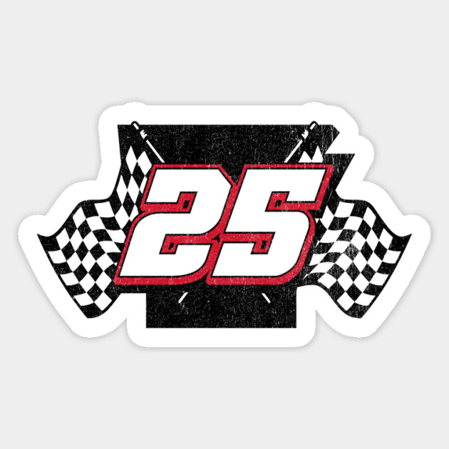 Arkansas Racer (front & back design) Sticker by rt-shirts
