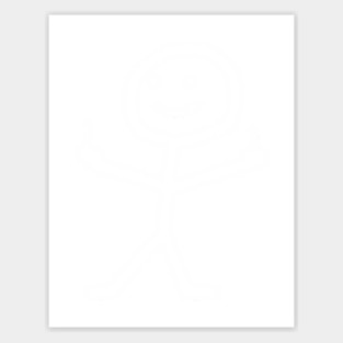 Stick Figure With Middle Finger Sticker