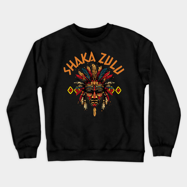 Shaka Zulu Crewneck Sweatshirt by UrbanLifeApparel