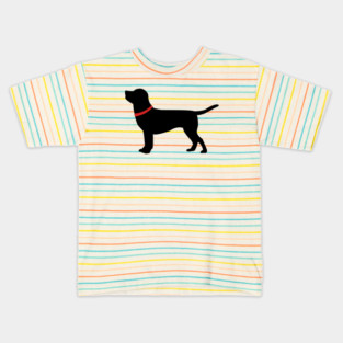 Black Labrador Kids T-Shirt