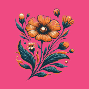 Orange Flower T-Shirt