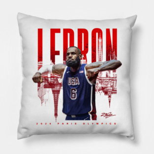 LeBron James USA Pillow