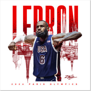 LeBron James USA Posters and Art