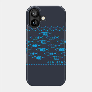 Text Keyboard Computer Nerd Old School Fish Geek Science Biology Phone Case