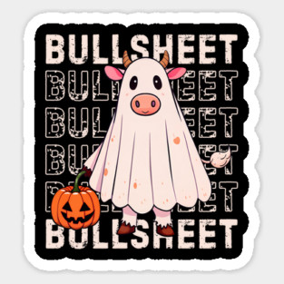 Bullsheet Cow Halloween Sticker