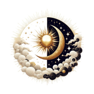 Elegant Sun and Moon T-Shirt