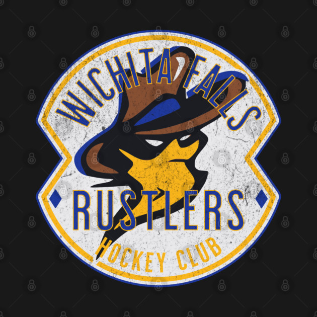 Defunct Hockey Team Wichita Falls Rustlers Hockey Texas by Yesteeyear