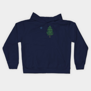 Maine State Flag Kids Hoodie