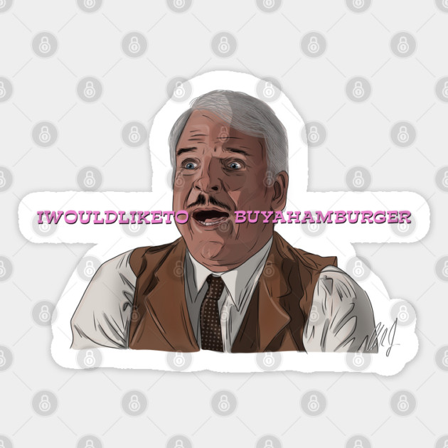 Pink Panther: I Would Like To Buy A Hamburger Sticker by 51Deesigns