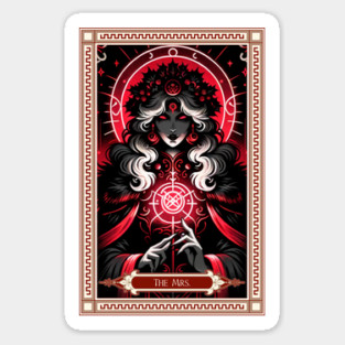 Mrs. Claus Tarot Card Sticker