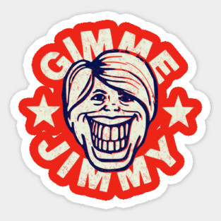 Gimme Jimmy Carter 1976 Retro Political Campaign Button Sticker