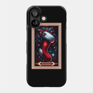 The Christmas Stocking Tarot Card Phone Case