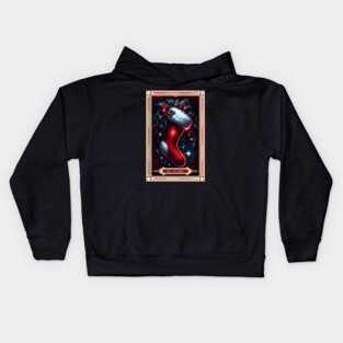 The Christmas Stocking Tarot Card Kids Hoodie
