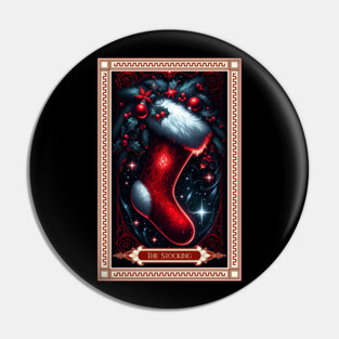 The Christmas Stocking Tarot Card Pin