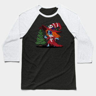 Cute Christmas Witch Baseball T-Shirt