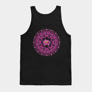 Tribal Lotus Mandala Tank Top