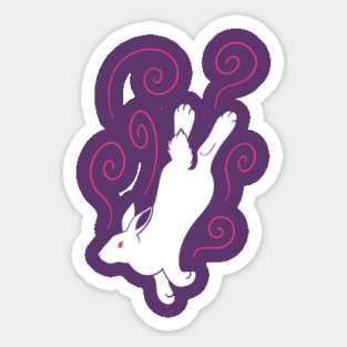 White Rabbit Sticker