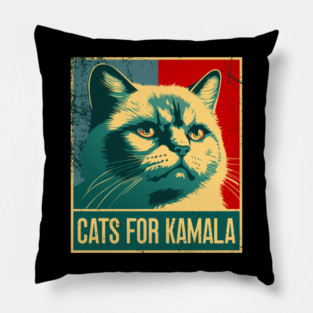 Kamala-Cat Pillow