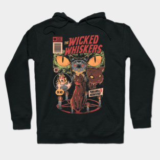 Wicked Whiskers - Dark Horror Movie Cat Poster Gift Hoodie
