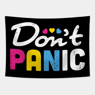 Dont Panic Pan Pride Tapestry