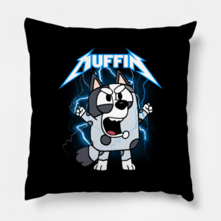 Muffin Metal Bluey Pillow