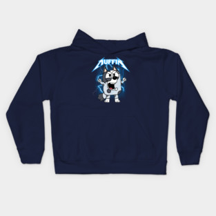 Muffin Metal Bluey Kids Hoodie