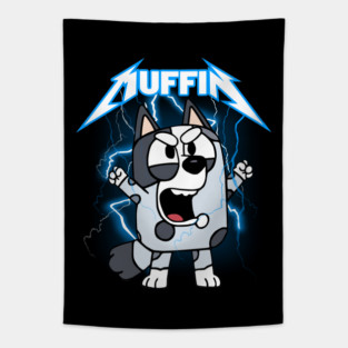 Muffin Metal Bluey Tapestry