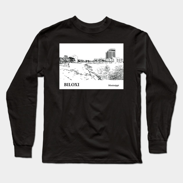 Biloxi Mississippi Long Sleeve T-Shirt by Lakeric