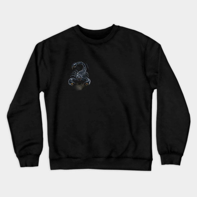 The Scorpion is Predominantly Black Crewneck Sweatshirt by animegirlnft