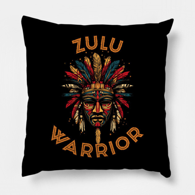 Zulu Warrior Pillow by UrbanLifeApparel