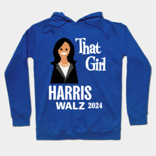 Harris Walz 2024 That Girl Hoodie