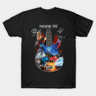 Porcupine Tree. Rock Band Guitar Signature T-Shirt