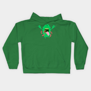 Slimer Hot Dog Frenzy Kids Hoodie