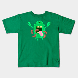 Slimer Hot Dog Frenzy Kids T-Shirt