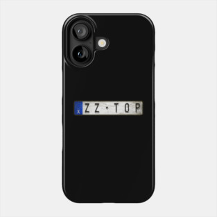 ZZ T0P License Plate Phone Case
