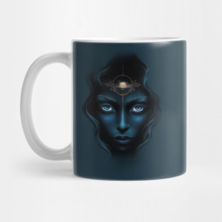 Dark Hair Angel Mug