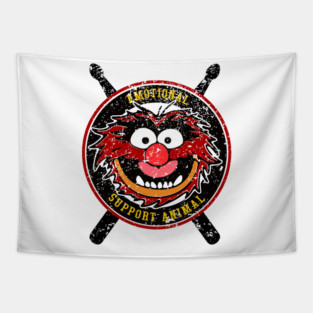 vintage 70s the muppets emotional support animal Tapestry