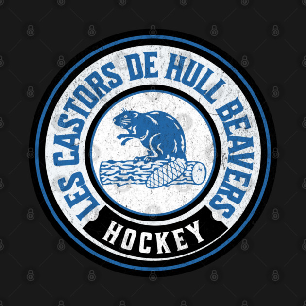 Vintage Beaver Logo Defunct Hockey Team Hull Beavers by Yesteeyear