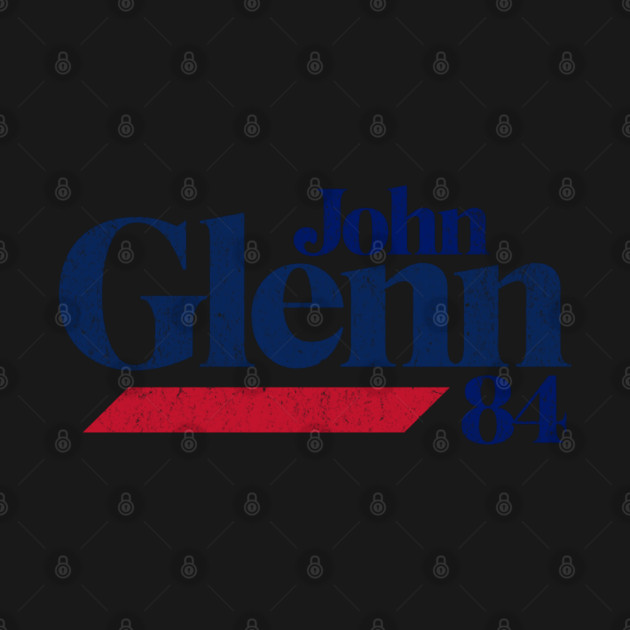 Retro Presidential Campaign Button Astronaut John Glenn 1984 by Yesteeyear