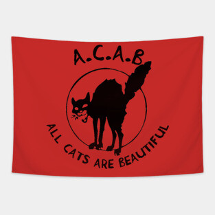 All Cats Are Beautiful (ACAB) Tapestry