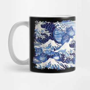 Blue Cats Wave For Kamala Funny Cat Owners Kamala Harris Mug