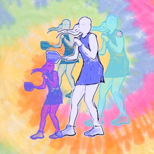 Pickleball girl drilling over and over~ by Pickleball ARTwear T-Shirt